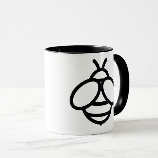 Bijen hommel honing bijen grafiek ontwerp afbeeldi mok (Voorkant rechts)