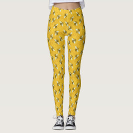 Bijen Honeybees Honeycomb Cute Beehive Patroon Leggings