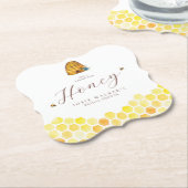 Bijen, Honeycomb Vrijgezellenfeest Kartonnen Onderzetters (Gekanteld)