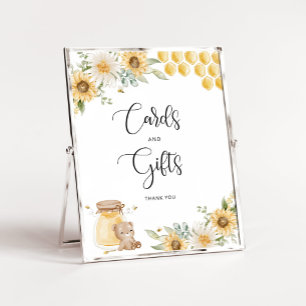 Bijen honing beer zonnebloem kaarten en cadeaus bo poster