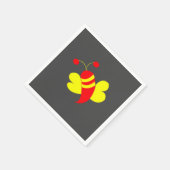 Bijen Honing Bij Hommel Bij Feestje Servet (Hoek)