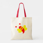 Bijen Honing Bij Hommel Tote Bag (Achterkant)