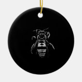 Bijen - Honing - Bijensteek Keramisch Ornament (Voorkant)