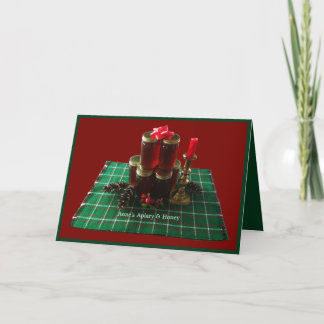 Bijen honing Kerst wenskaart Feestdagen Kaart