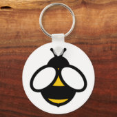 Bijen, honingbij, hommel eenvoudig bijen grafisch sleutelhanger (Voorkant)