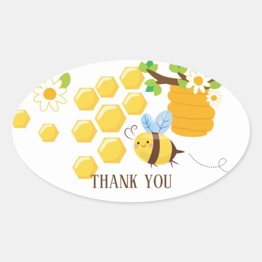 bijen, honingbijen, honingraat, Bumble bee sticker (Voorkant)