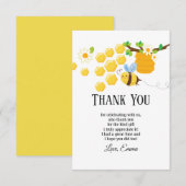 bijen, honingbijen, honingraat, Bumble bei dank u Kaart (Voorkant / Achterkant)