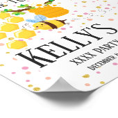 bijen, honingbijen, honingraat, Bumble bei Welkom Poster (Hoek)