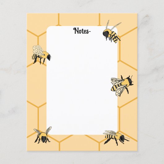 Bijen Honingraat Bijen Boerderij papier (Voorkant)