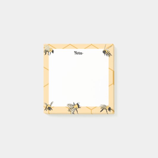 Bijen honingraat bijen Boerderij Post-it® Notes (Voorkant)