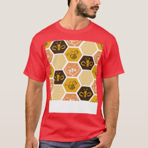 Bijen Honingraat Bijenhouders Cadeaus T-shirt