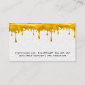 Bijen | Honingraat | Honingdruppel Visitekaartje (Achterkant)