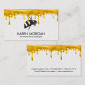 Bijen | Honingraat | Honingdruppel Visitekaartje (Voorkant / Achterkant)