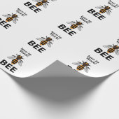 Bijen houden ervan om bij te werken cadeaupapier (Hoek)