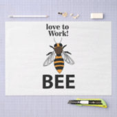 Bijen houden ervan om bij te werken tissuepapier (Craft)