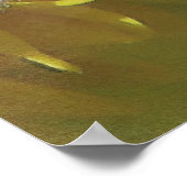 bijen houden van geel...[waterverf] poster (Hoek)