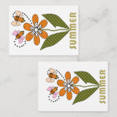 bijen houden van zomer en ik ook notitiekaartje (Voorkant / Achterkant)