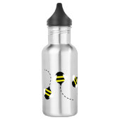 Bijen imker waterfles met naam (Links)