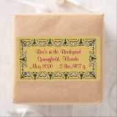 Bijen in de achtertuin Honey Jar Etiket (Insitu)