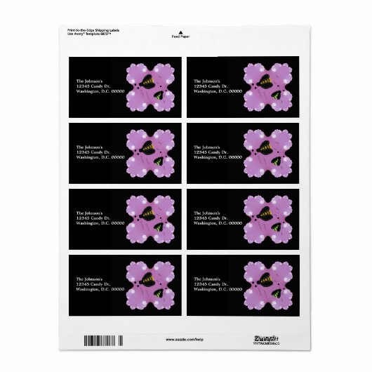 Bijen in de bloemen etiket (Full Sheet)