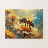 Bijen in de bloementuin legpuzzel (Horizontaal)