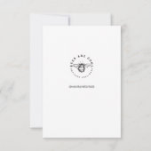 Bijen in de ruimte plat dank je kaart (Achterkant)