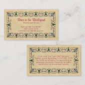 Bijen in de Sepia van de achtertuin van de imker Visitekaartje (Voorkant / Achterkant)