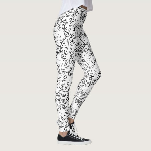 Bijen in de tuin leggings (Rechts)