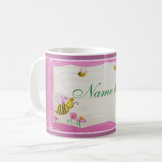 Bijen in de tuin Mok (Voorkant links)