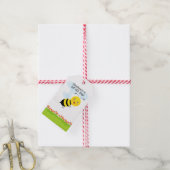 Bijen in de Tulip-tuin Cadeaulabel (Met Touw)