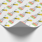 Bijen in de Tulip-tuin Cadeaupapier (Hoek)