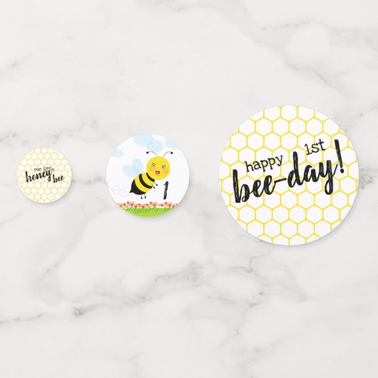 Bijen in de Tulip-tuin Confetti (Achterkanten)