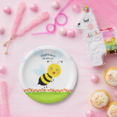 Bijen in de Tulip-tuin Papieren Bordje (Feest)