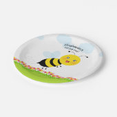 Bijen in de Tulip-tuin Papieren Bordje (Gekanteld)