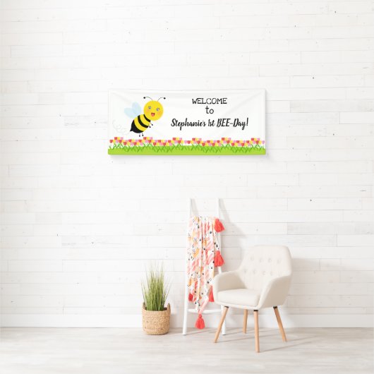 Bijen in de Tulip-tuin Spandoek (Insitu)