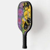Bijen in een bloem pickleball paddle (Links)
