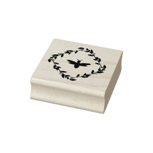 Bijen in een Trellis Rubber Stamp Rubberstempel