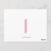 bijen in haar Bonnet Valentijn Briefkaart (Achterkant)