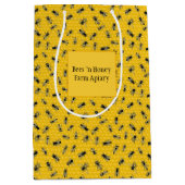 Bijen in Honeycomb Medium Cadeauzakje (Voorkant)