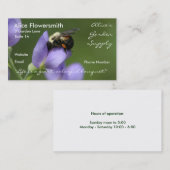 Bijen in Indigoo - Visitekaartje (Voorkant / Achterkant)