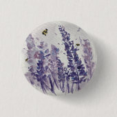 Bijen in lavender field button (Voorkant)