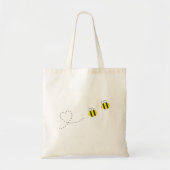 Bijen in liefde tote bag (Voorkant)
