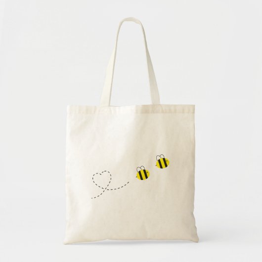 Bijen in liefde tote bag (Voorkant)