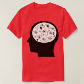 Bijen in mijn brein ADHD vergroot de neurodiversit T-shirt (Design voorkant)