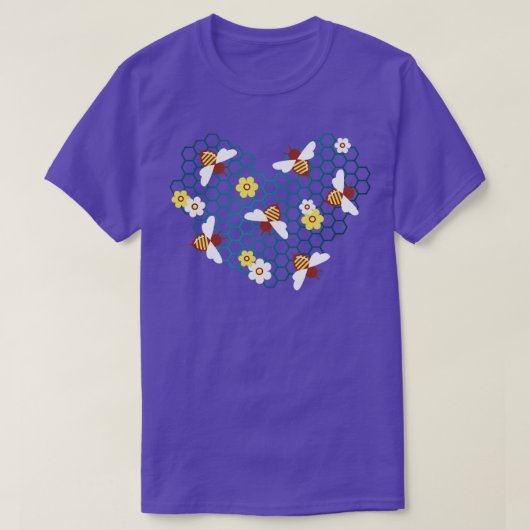 Bijen in mijn hart t-shirt (Design voorkant)