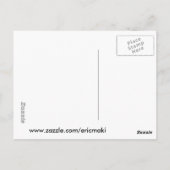 bijen in vlucht briefkaart (Achterkant)