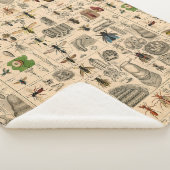 Bijen Insect Bug Wasp Natuurlijke Geschiedenis Sherpa Deken (3/4)