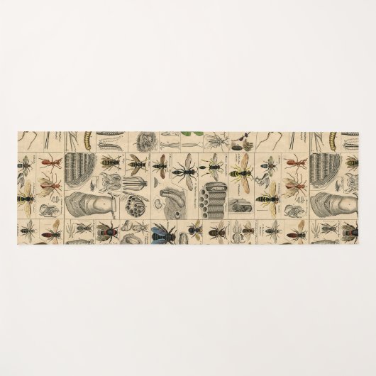 Bijen Insect Bug Wasp Natuurlijke Geschiedenis Yogamat (Voorkant (horizontaal))