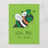 Bijen Irish Funny St. Patrick's Day Briefkaart (Voorkant)