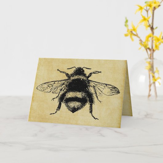  bijen kaart (Gele Bloem)